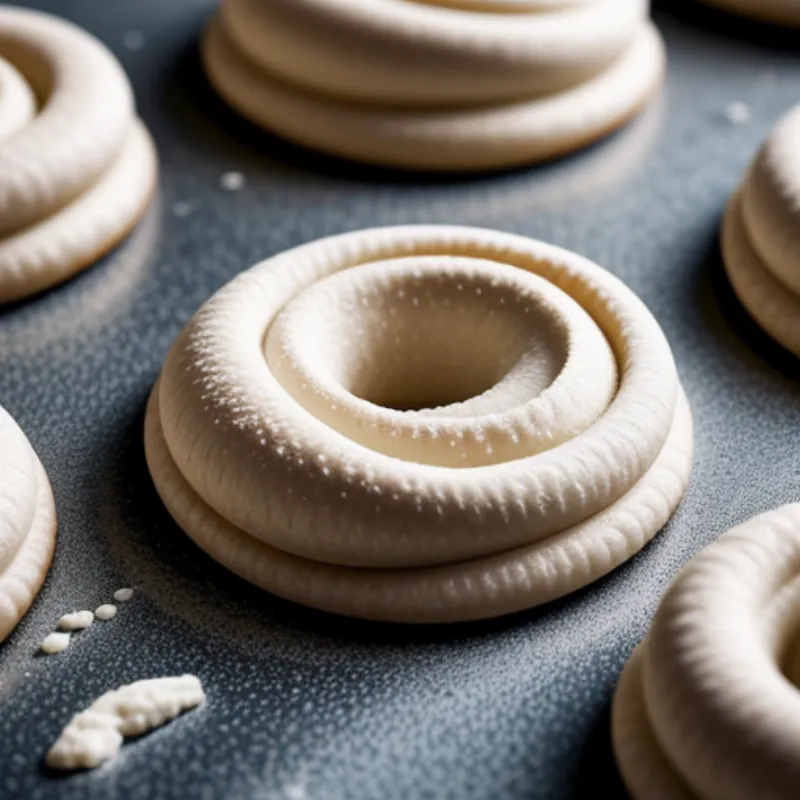 piping viennese whirls dough onto baking sheet